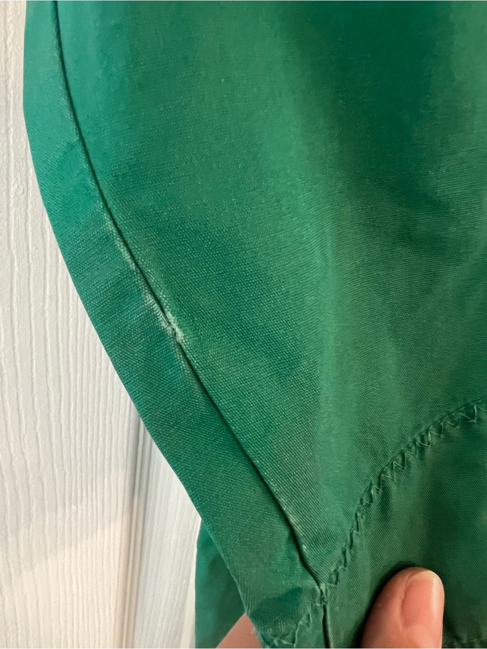 Vintage Green Toggle Coat with Corduroy Collar - Picture 7 of 11